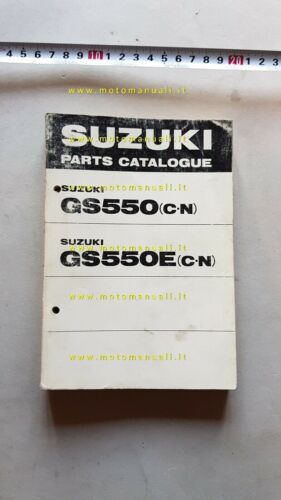 SUZUKI GS 550 - E 1978 catalogo ricambi originale spare …