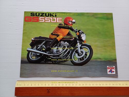 Suzuki GS 550 E 1980 depliant originale italiano