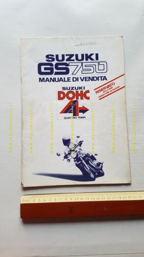 Suzuki GS 750 1976 manuale presentazione per rete vendita ITALIANO …