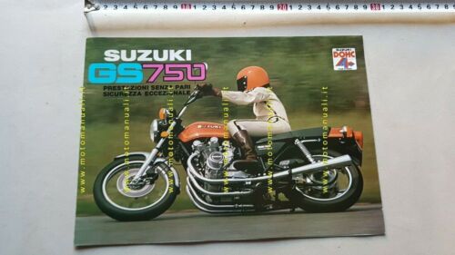 Suzuki GS 750 1977 depliant moto originale brochure