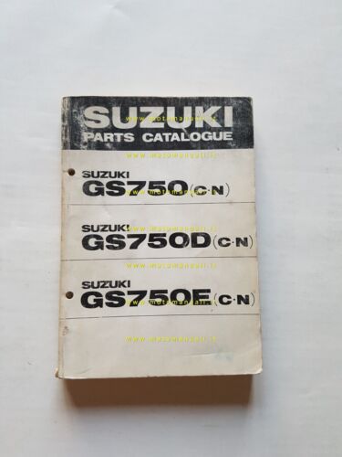 Suzuki GS 750-D-E 1978 catalogo ricambi originale spare parts catalogue