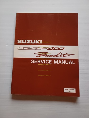 Suzuki GSF 400 BANDIT 1990 manuale officina riparazione originale TESTO …