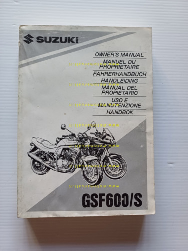 Suzuki GSF 600 S 1995 manuale uso manutenzione libretto italiano …