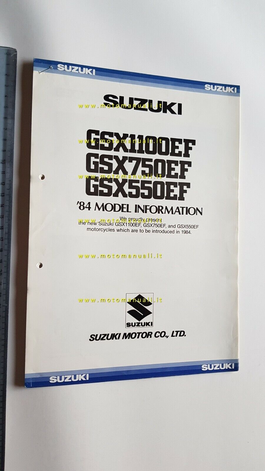 Suzuki GSX 1100 750 550 EF 1984 opuscolo tecnico cartella …