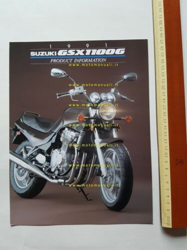 Suzuki GSX 1100 G Product Information 1991 cartella stampa depliant …