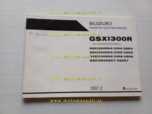 Suzuki GSX 1300 R Hayabusa 2007 catalogo ricambi ORIGINALE spare …