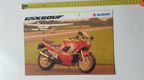 Suzuki GSX 600 F 1991 depliant INGLESE originale moto brochure