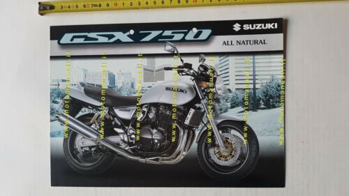 SUZUKI GSX 750 1998 depliant ITALIANO moto originale brochure