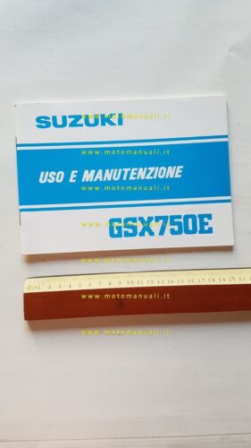 Suzuki GSX 750 E 1981 manuale uso manutenzione libretto ITALIANO …
