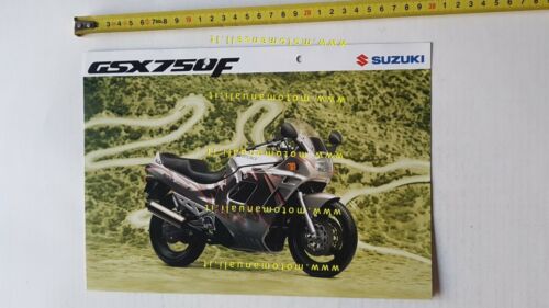 SUZUKI GSX 750 F 1991 depliant INGLESE moto originale brochure