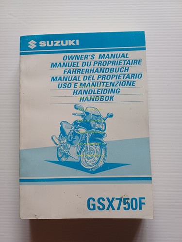 SUZUKI GSX 750 F 1998 manuale uso manutenzione libretto ITALIANO …