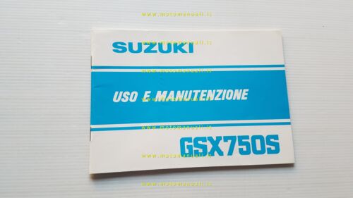 Suzuki GSX 750 S KATANA 1981 manuale uso manutenzione ITALIANO …