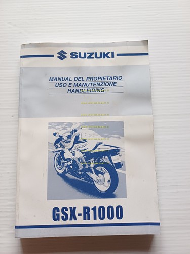 SUZUKI GSX-R 1000 2000-01 manuale uso manutenzione libretto italiano originale