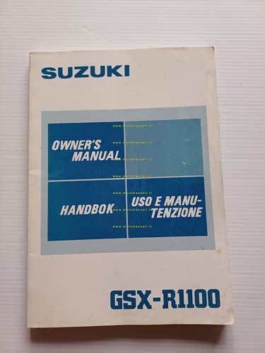 Suzuki GSX-R 1100 1985-86 manuale uso manutenzione italiano originale