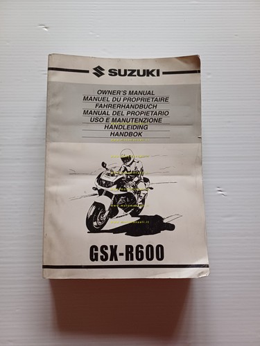 Suzuki GSX-R 600 1999-2000 manuale uso manutenzione originale italiano