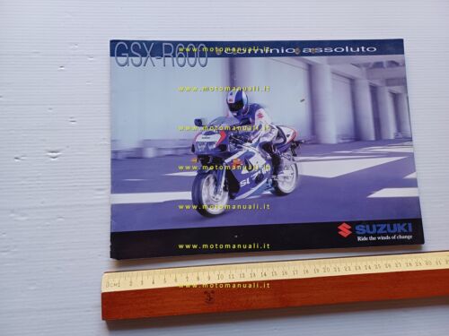 Suzuki GSX-R 600 SRAD 2000 depliant originale italiano