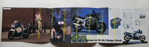 Suzuki GSX-R 750 1986 depliant INGLESE originale