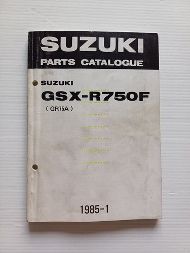 SUZUKI GSX-R 750 F 1985 catalogo ricambi originale