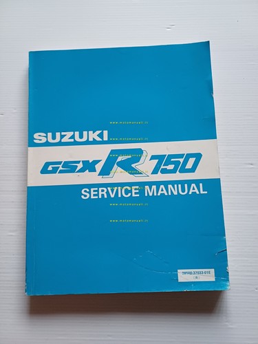 SUZUKI GSX-R 750 G- R- H 1986-87 manuale officina originale …