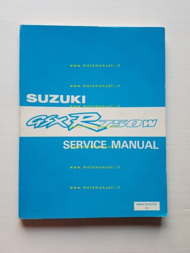 Suzuki GSX-R 750 W 1991 manuale officina INGLESE originale
