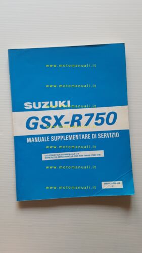 Suzuki GSX-R 750 W 1998 AGGIORNAMENTO manuale officina italiano originale