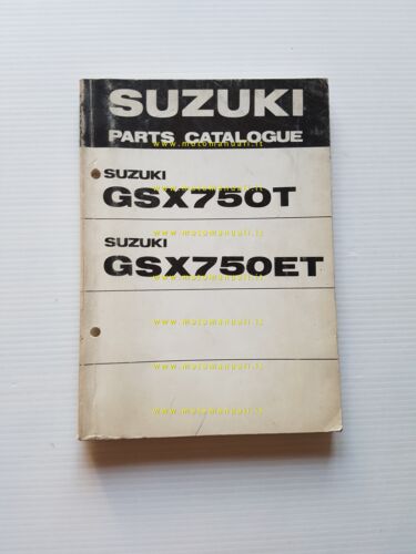 Suzuki GSX T- ET 1979-80 catalogo ricambi originale spare parts …