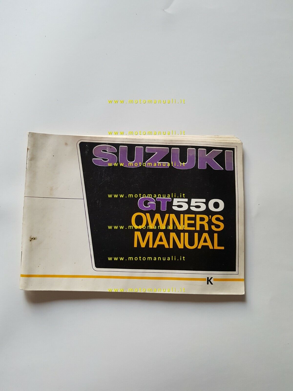 SUZUKI GT 550 1973 manuale uso originale English owner's manual