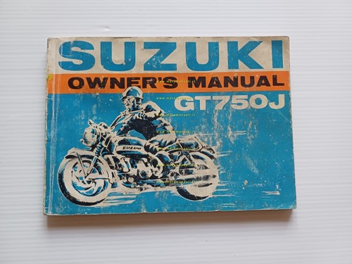 SUZUKI GT 750 J 1971 manuale uso manutenzione INGLESE originale …