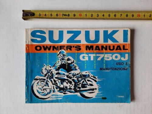 SUZUKI GT 750 J 1971 manuale uso manutenzione ITALIANO originale …