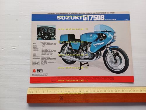 Suzuki GT 750 S Vallelunga - GT 380 1973 depliant …