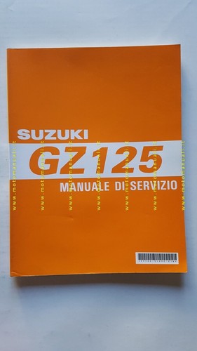 Suzuki GZ 125 MARAUDER 1998 manuale officina ITALIANO originale