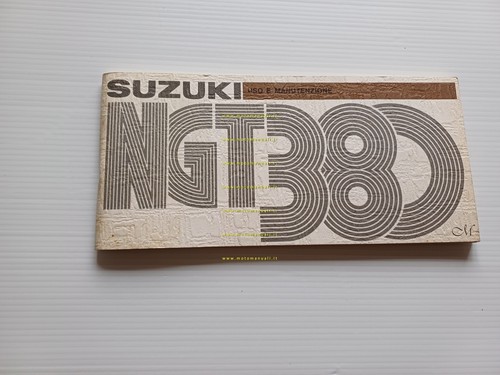 SUZUKI NGT 380 (GT) 1974 manuale uso manutenzione libretto ITALIANO …