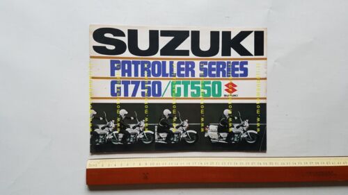 SUZUKI PATROLLER GT 750 - GT 550 depliant INGLESE originale