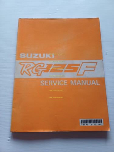 Suzuki RG 125 F modelli 1991-1999 manuale officina INGLESE originale
