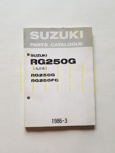 SUZUKI RG 250 G-FG 1986 catalogo ricambi originale moto spare …