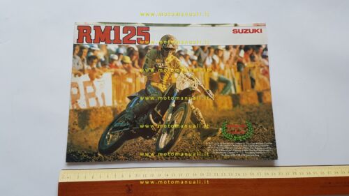 Suzuki RM 125 1982 depliant originale inglese