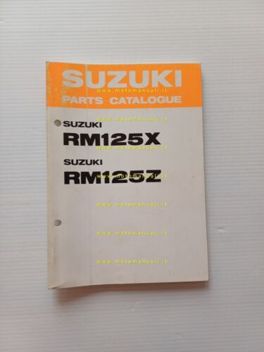 Suzuki RM 125 X-Z cross 1981-82 catalogo ricambi originale spare …