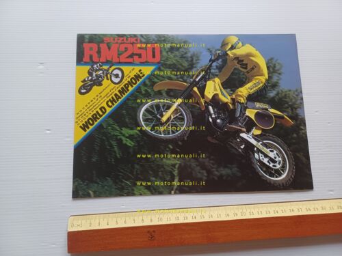Suzuki RM 250 1983 depliant originale inglese