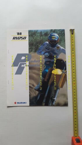 Suzuki RM 250 1988 CARTELLA STAMPA originale inglese no depliant …