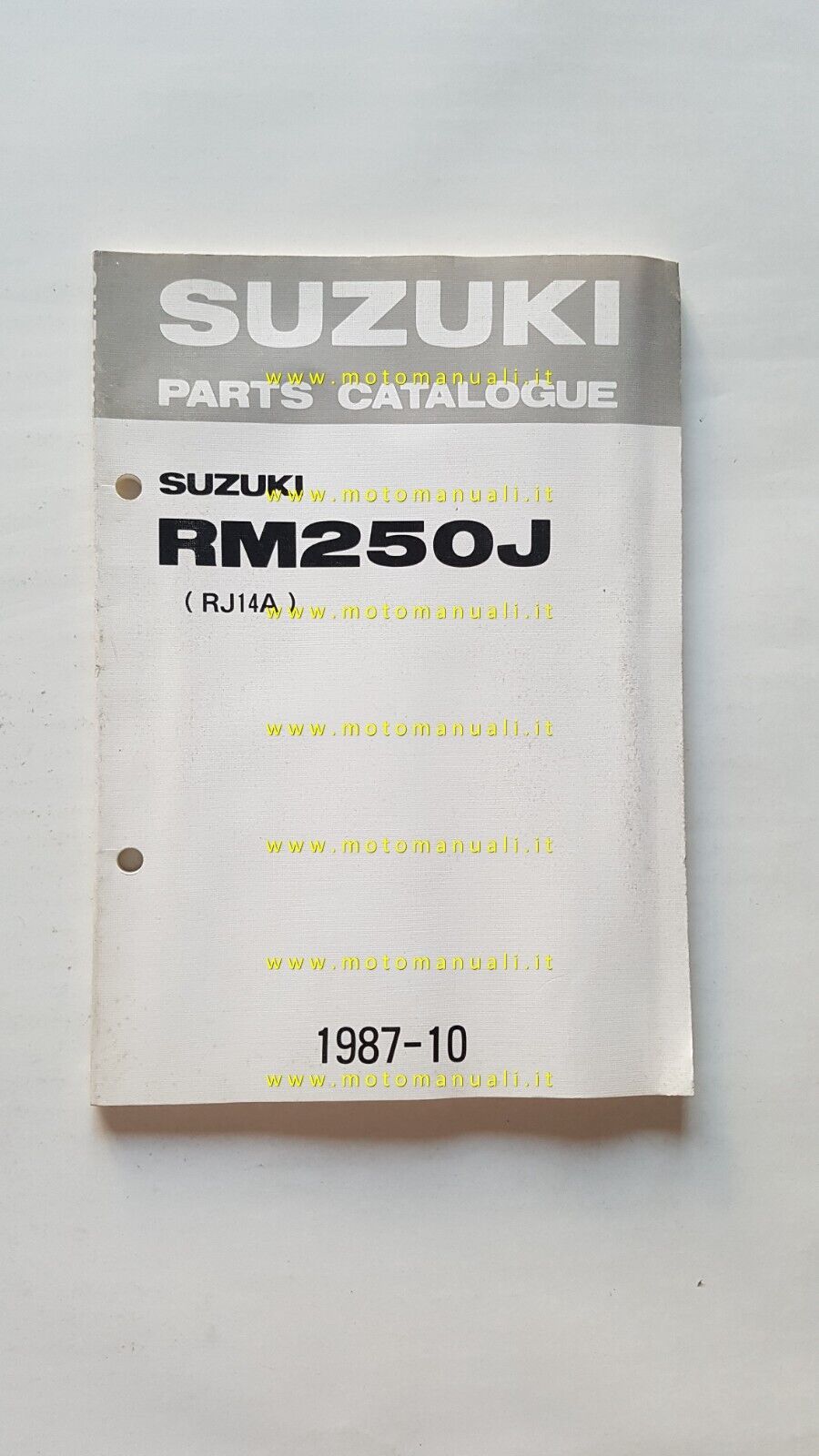 SUZUKI RM 250 J 1987-88 catalogo ricambi originale Spare Parts …