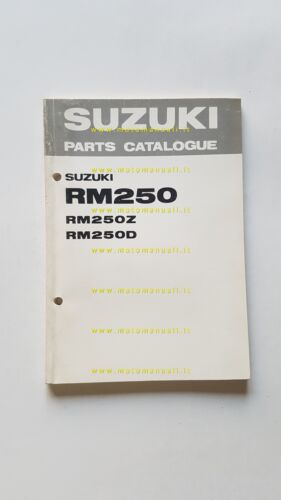Suzuki RM 250 Z - D Cross 1982-83 catalogo ricambi …