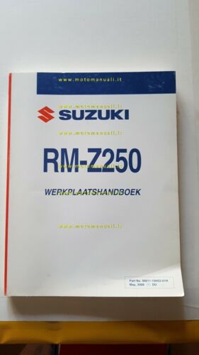 SUZUKI RM Z 250 2008 manuale officina Olandese DUTCH text …