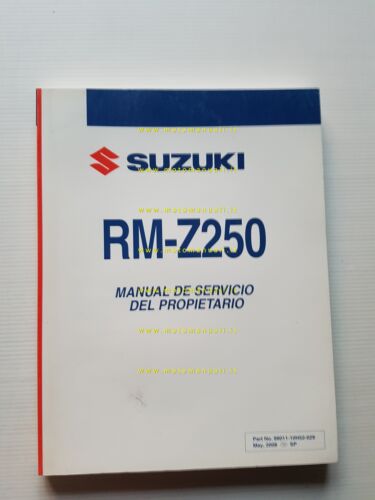 Suzuki RM-Z 250 2008 manuale uso manutenzione officina spagnolo originale