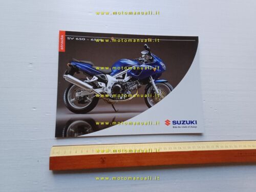 Suzuki SV 650 - SV 650 S depliant originale italiano