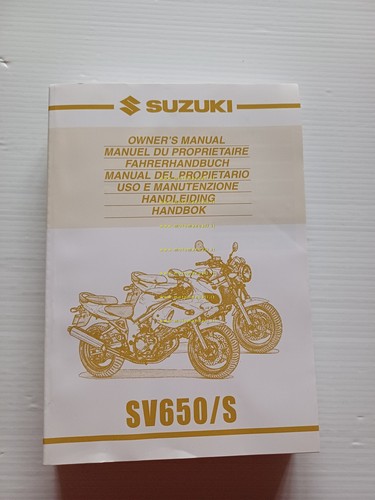 Suzuki SV 650-SV 650 S 1999 manuale uso manutenzione libretto …