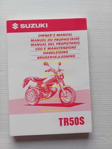 Suzuki TR 50 S 1997-98 manuale uso manutenzione libretto originale …