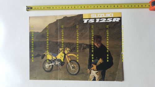 Suzuki TS 125 R 1990 depliant ITALIANO originale moto genuine …