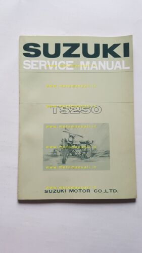 Suzuki TS 250 1970 manuale officina INGLESE originale Workshop Service …