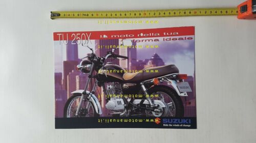 Suzuki TU 250 X depliant ITALIANO originale moto brochure