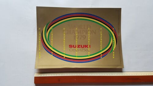 SUZUKI World Champion Cross 125 1979 locandina concessionari originale